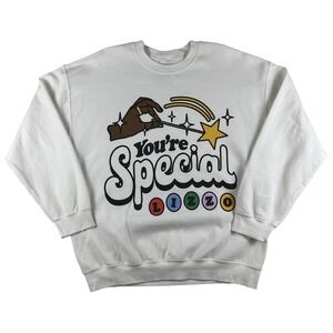 Lizzo Sweatshirt Womens XL White You're Special Sasha Be Fluting Graphic Merch